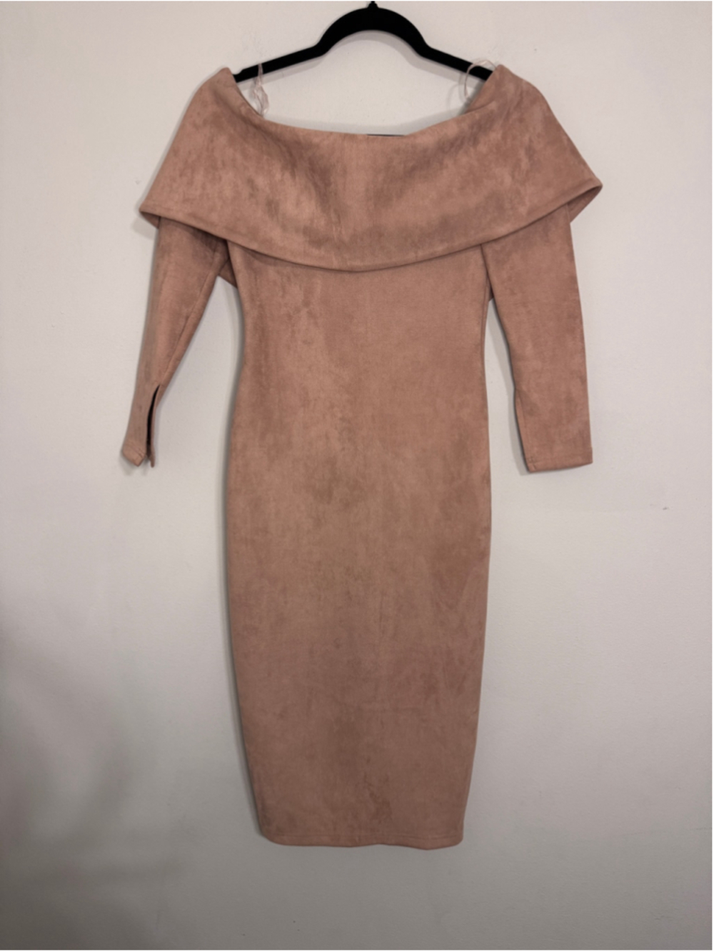 Women's Ammo Suede Midi Dress Pink Size S